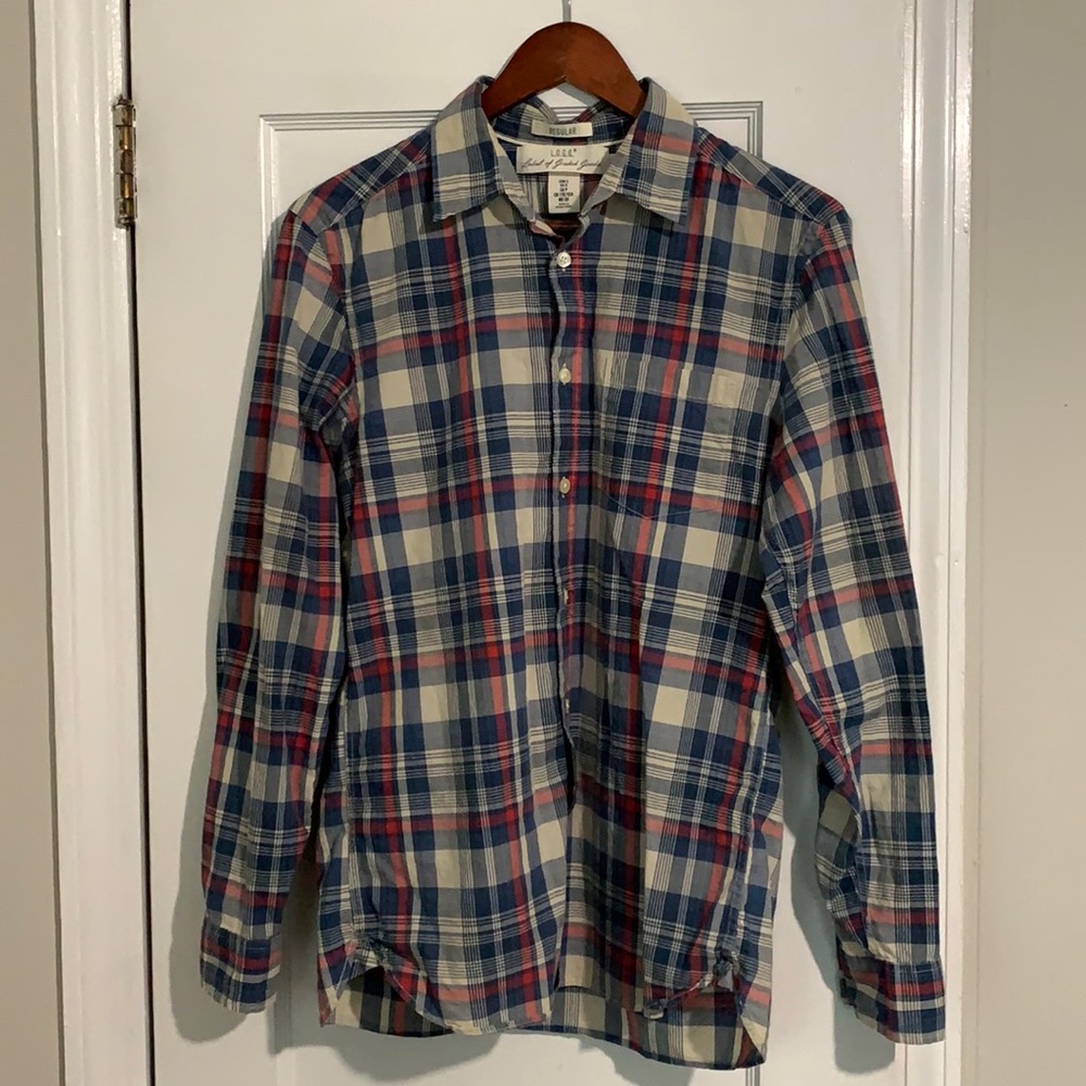 H&M L.O.G.G Button Down Shirt Regular fit. Blue